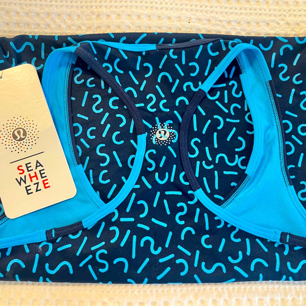 lululemon Seawheeze 2017 Cool Racerback Sz 4 in AQHY/BSKD NWT